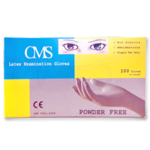CMS Latex Examination Gloves POWDER FREE